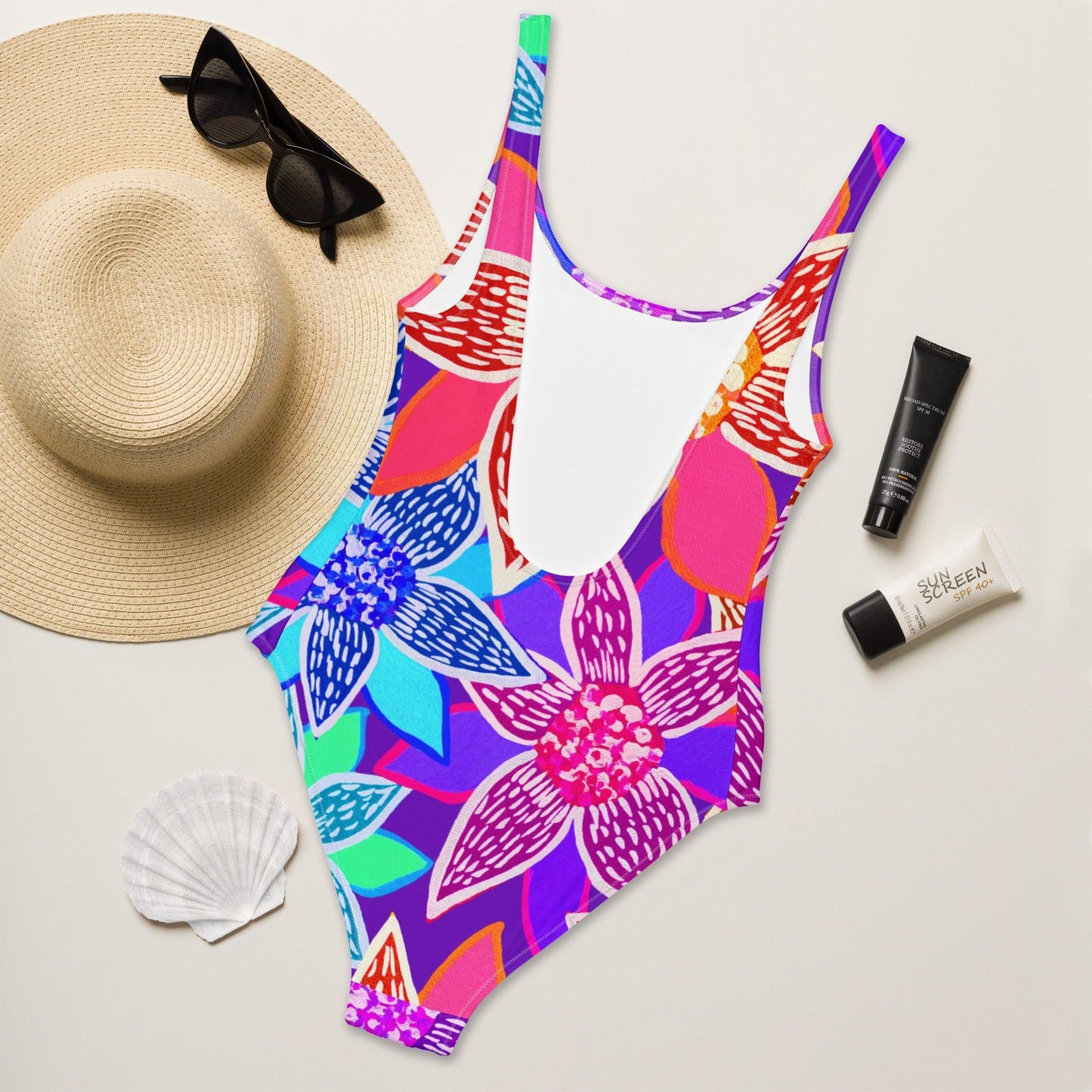 Arnjil Mindi Flower One-Piece Swimsuit-Sherika Duckhole-PaletTheory