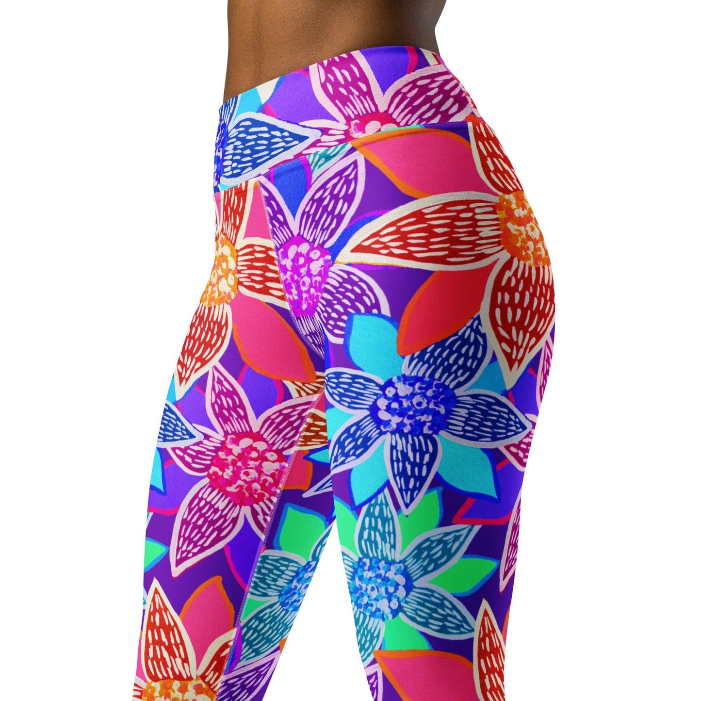 Arnjil Mindi Flower Yoga Leggings-Sherika Duckhole-PaletTheory