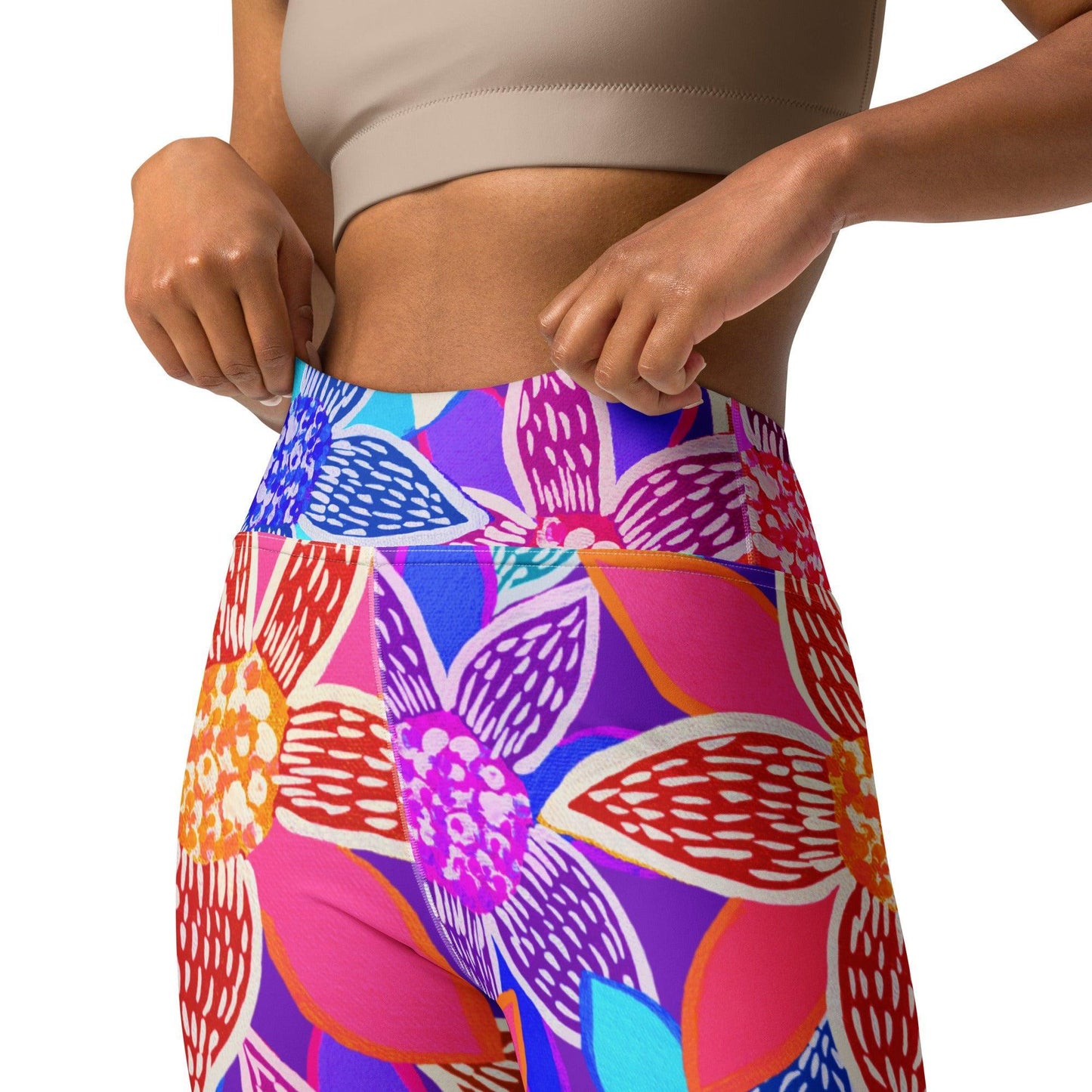 Arnjil Mindi Flower Yoga Leggings-Sherika Duckhole-PaletTheory