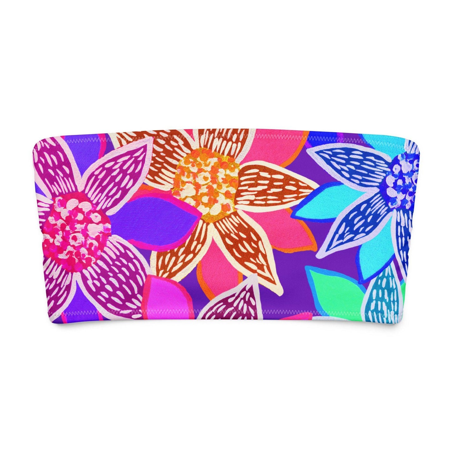Arnjil Mindi Flower bandeau bikini top-Sherika Duckhole-PaletTheory