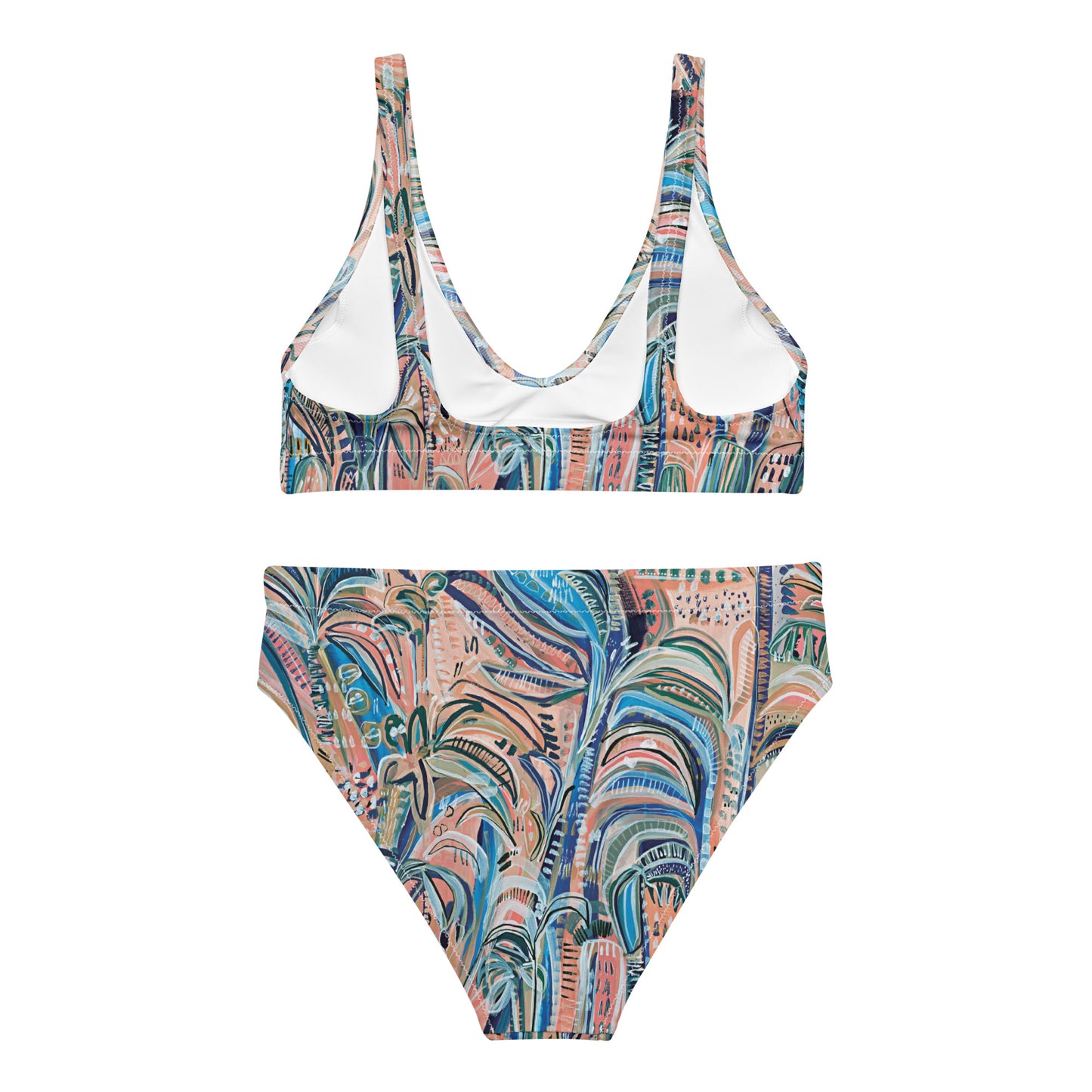 Beach Oasis - 2 piece women's swimsuit separates-Carley Bourne-PaletTheory