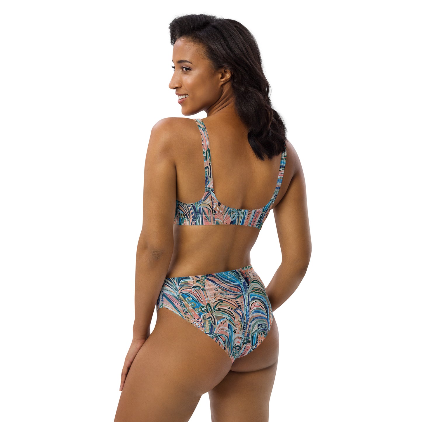 Beach Oasis - 2 piece women's swimsuit separates-Carley Bourne-PaletTheory