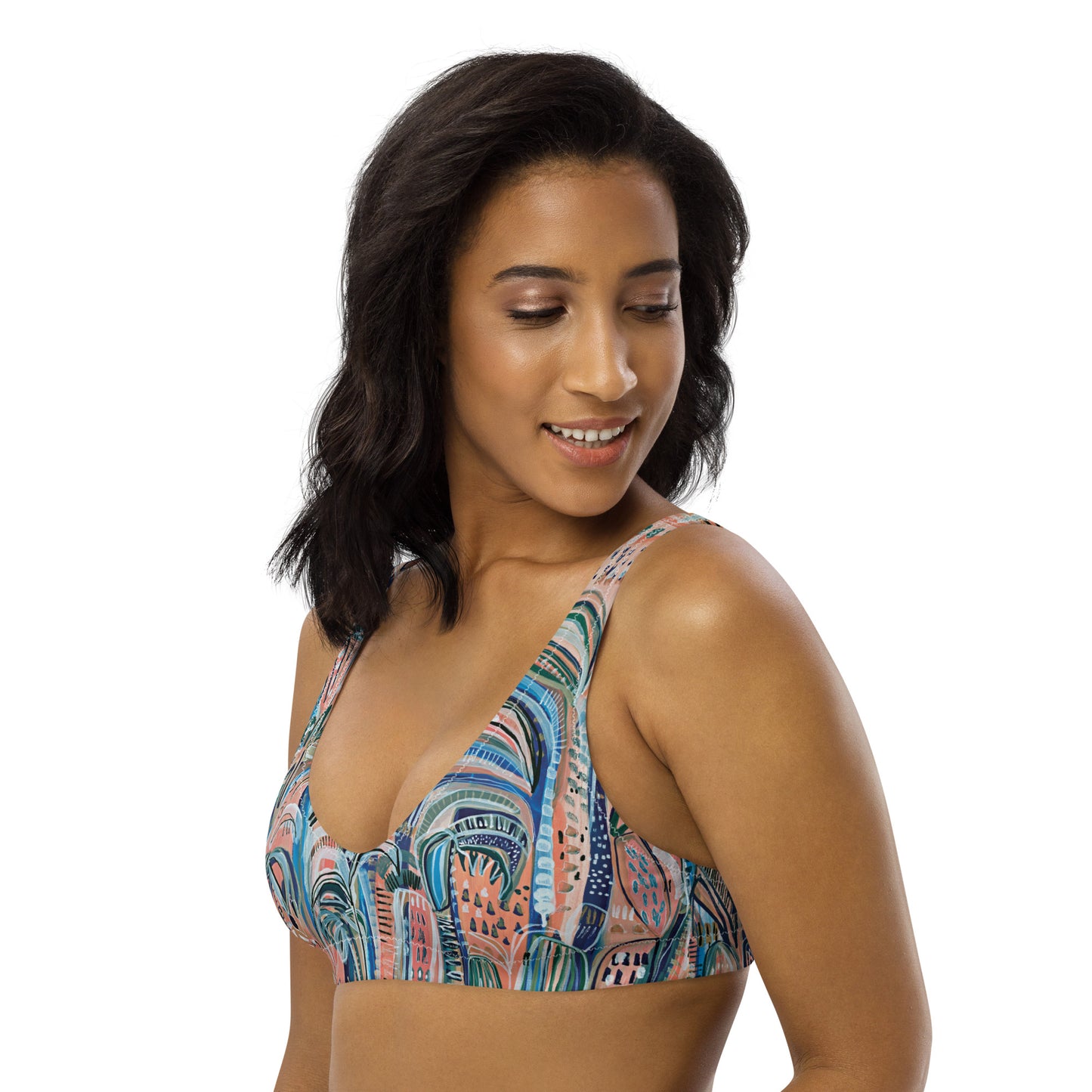 Beach Oasis padded Swimwear top-Carley Bourne-PaletTheory