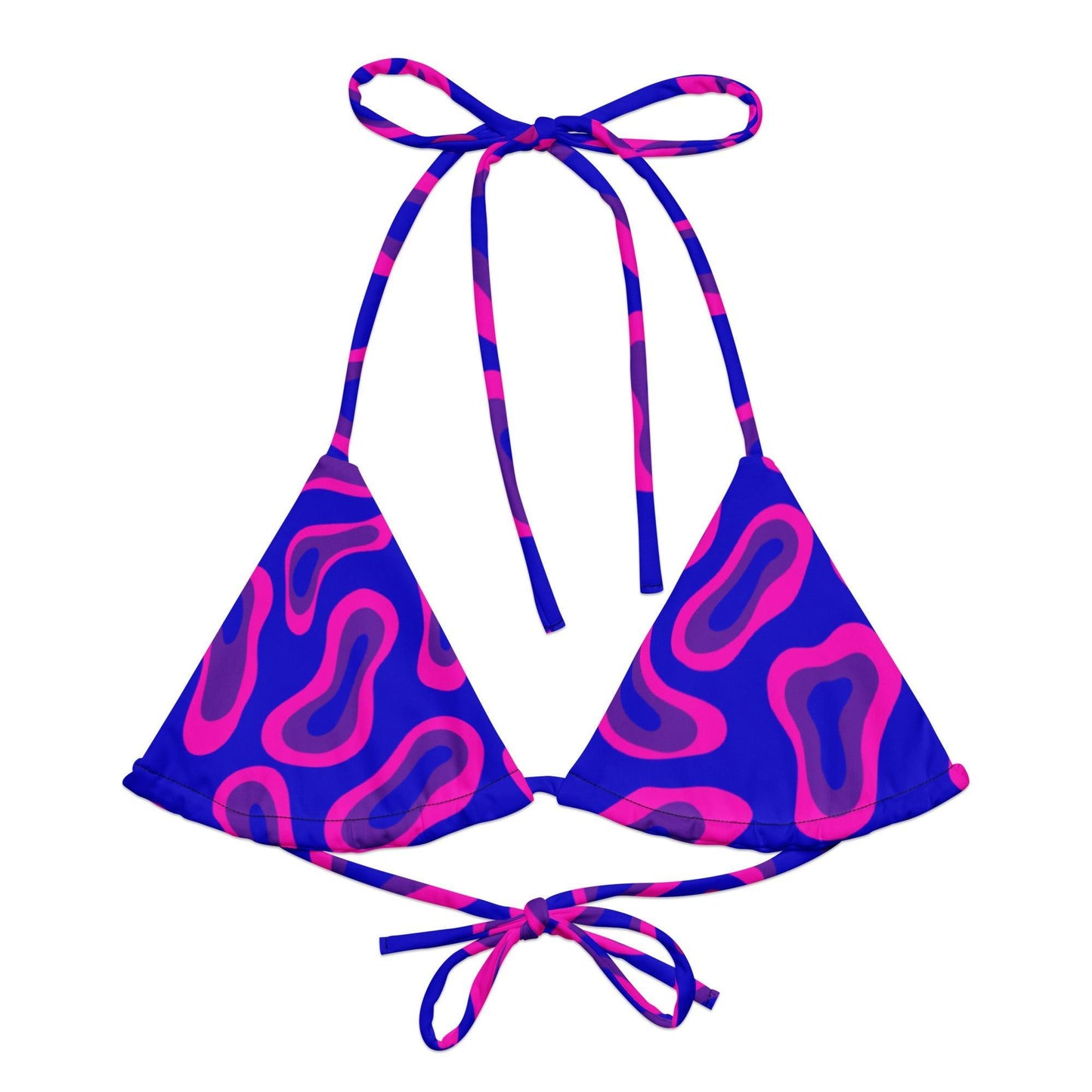Blue Sea Triangle Bikini Top-Philinka Dolby-PaletTheory
