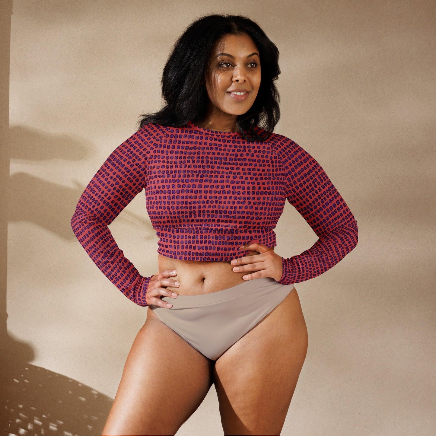 Boab Women Crop Top Rash Guard-Sherika Duckhole-PaletTheory