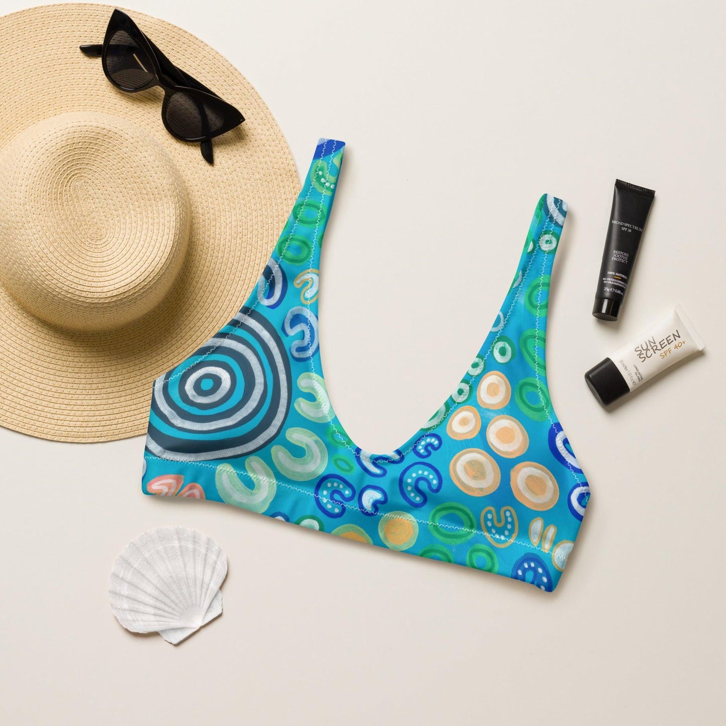 Bunurong Country - Bralette Top-Merindah-Gunya-PaletTheory