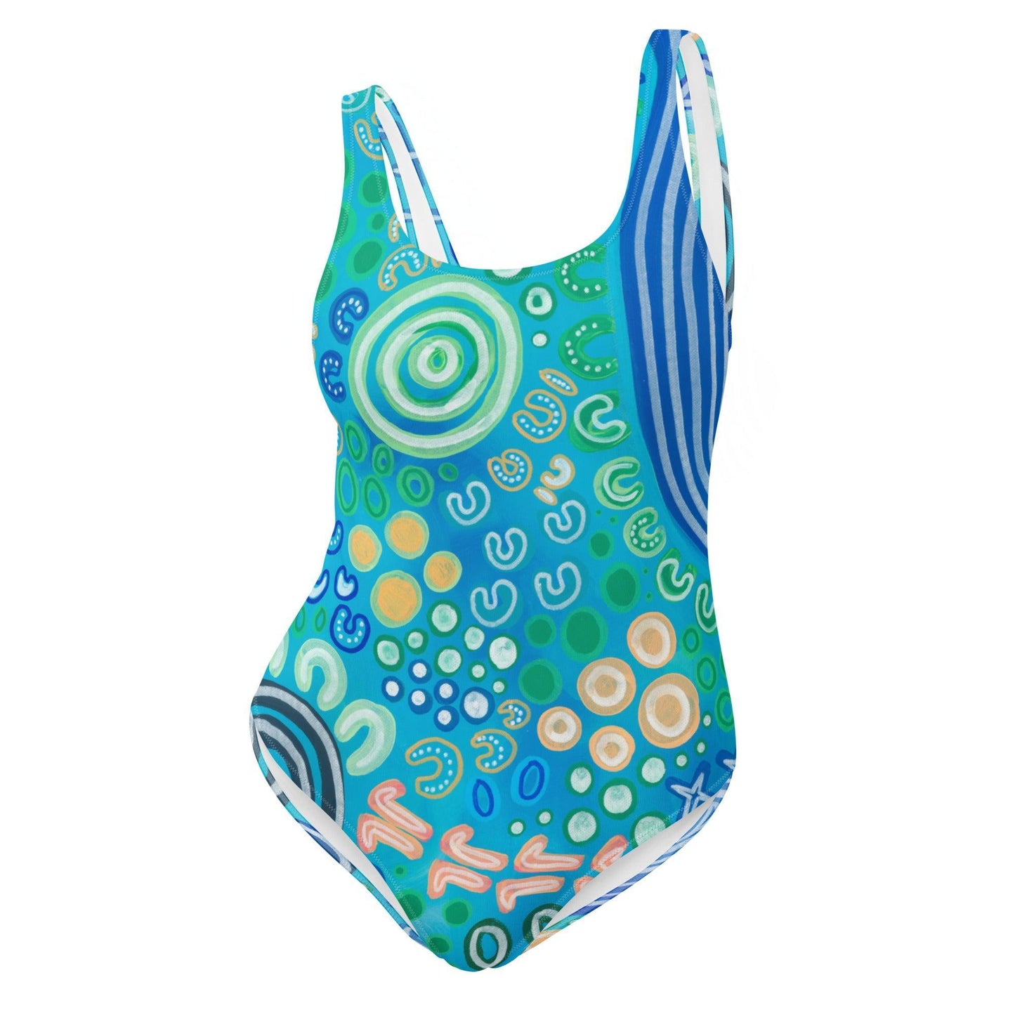 Bunurong Country - One-Piece Swimsuit-Merindah-Gunya-PaletTheory