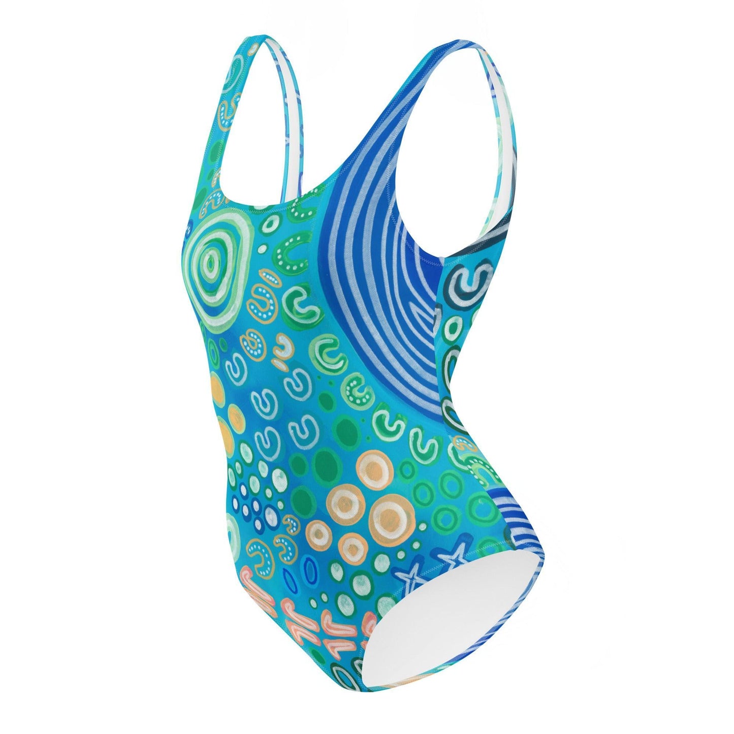 Bunurong Country - One-Piece Swimsuit-Merindah-Gunya-PaletTheory