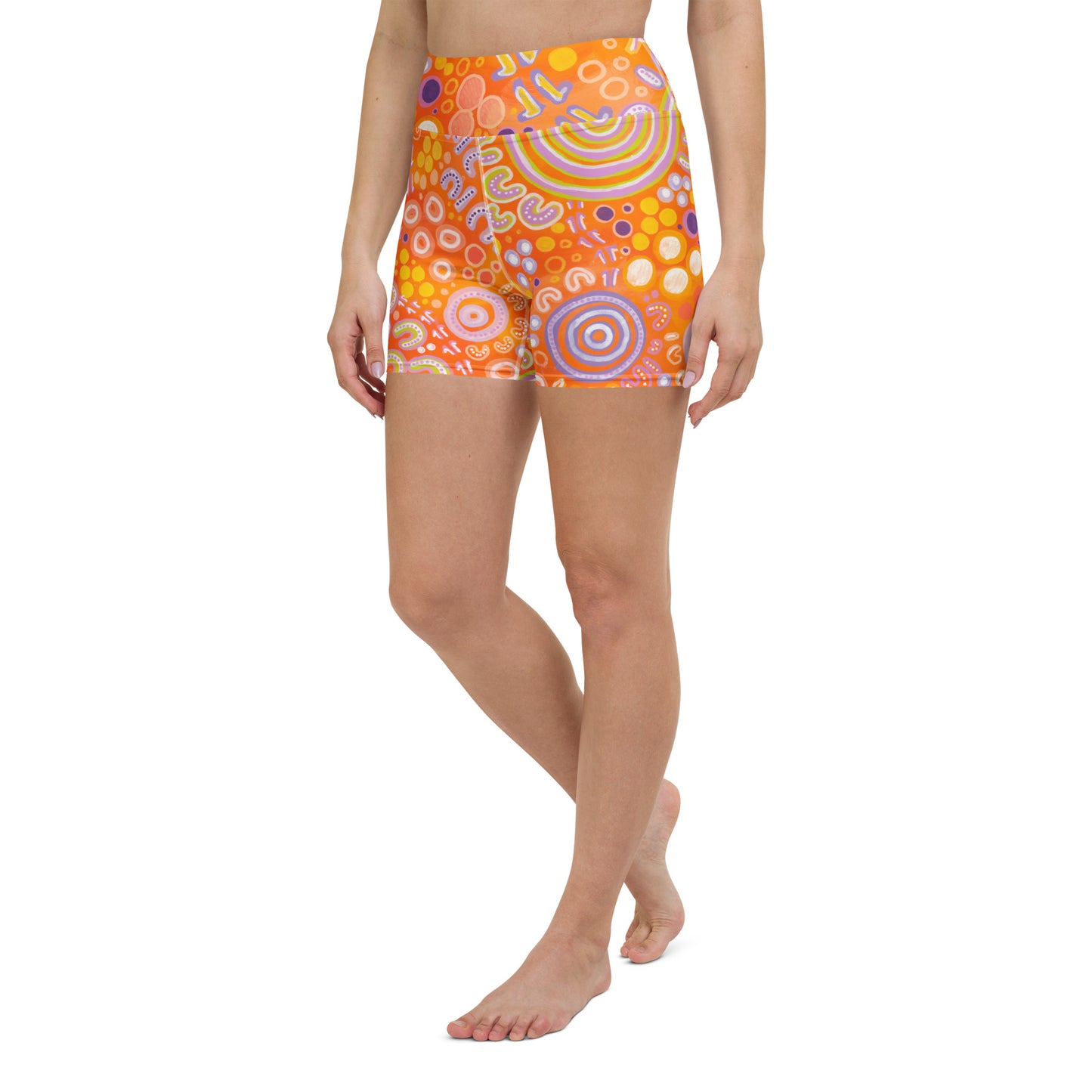 'Children' Women Swim Shorts-Merindah-Gunya-PaletTheory