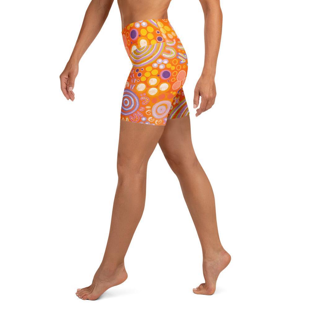 'Children' Women Swim Shorts-Merindah-Gunya-PaletTheory