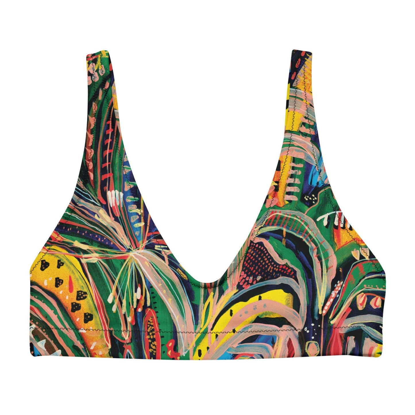 Club Tropicana padded swimwear top-Carley Bourne-PaletTheory