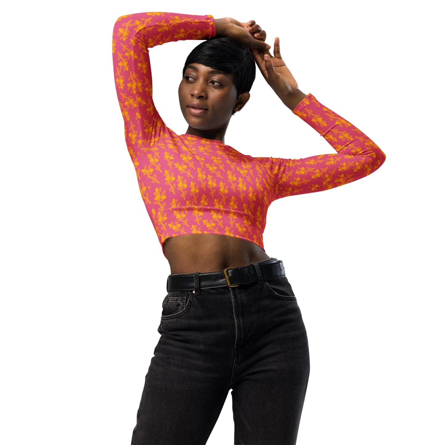 Conkerberry in Pink Crop Top Rashie-Philinka Dolby-PaletTheory