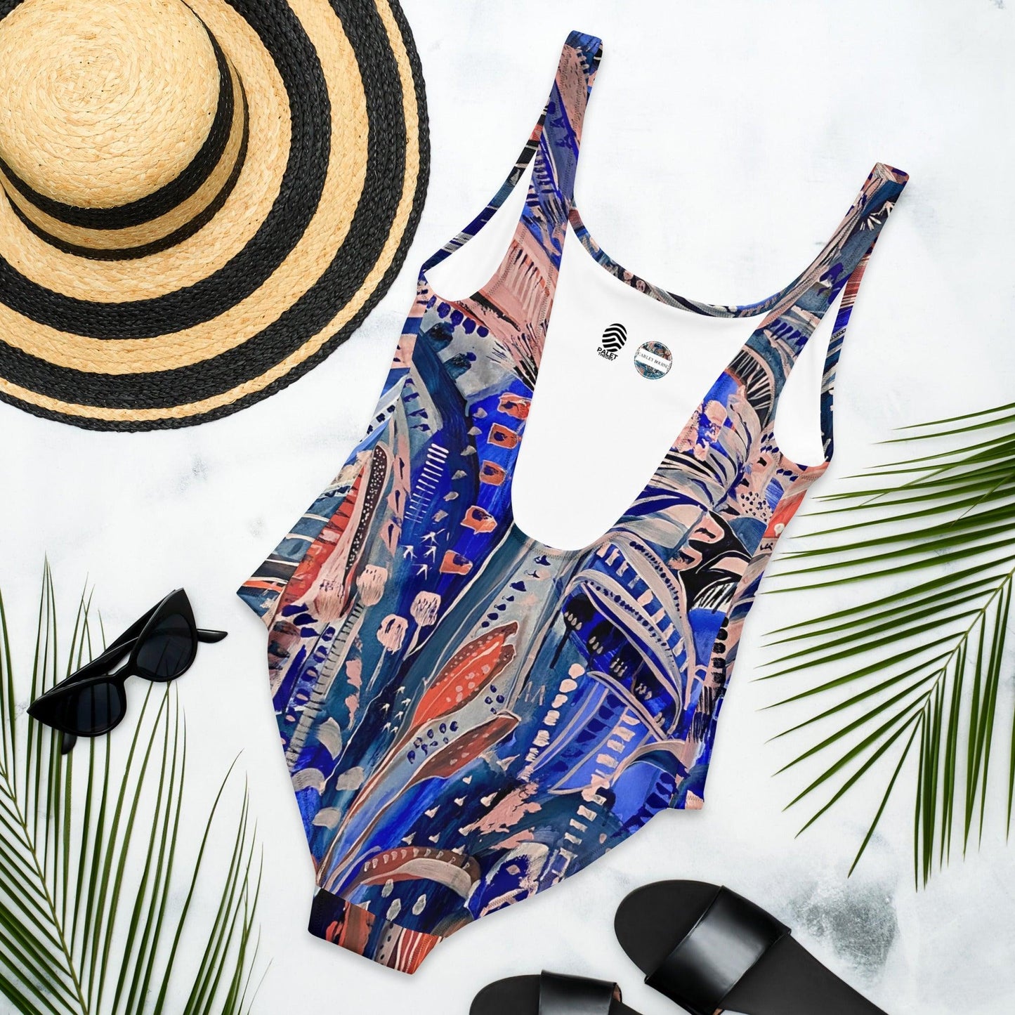 Electric Summer - one-piece swimsuit-Carley Bourne-PaletTheory