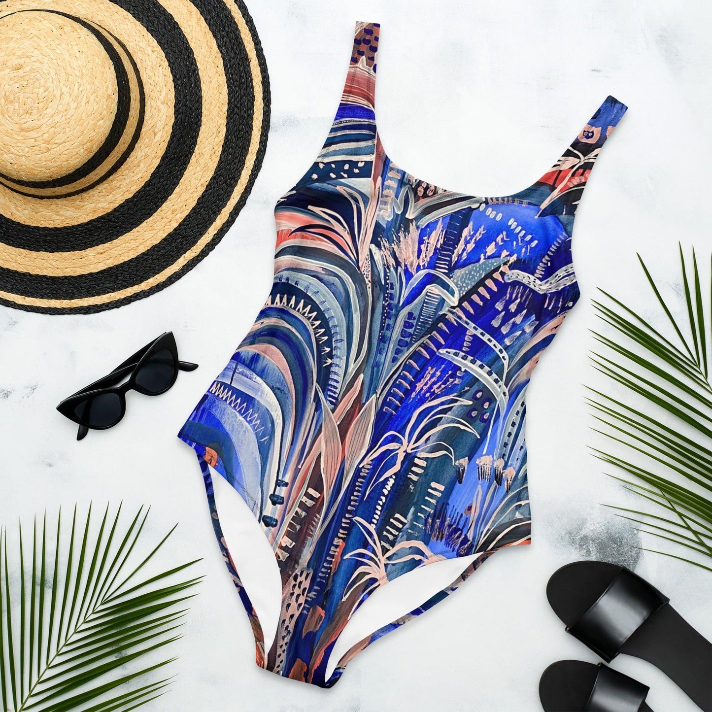 Electric Summer - one-piece swimsuit-Carley Bourne-PaletTheory