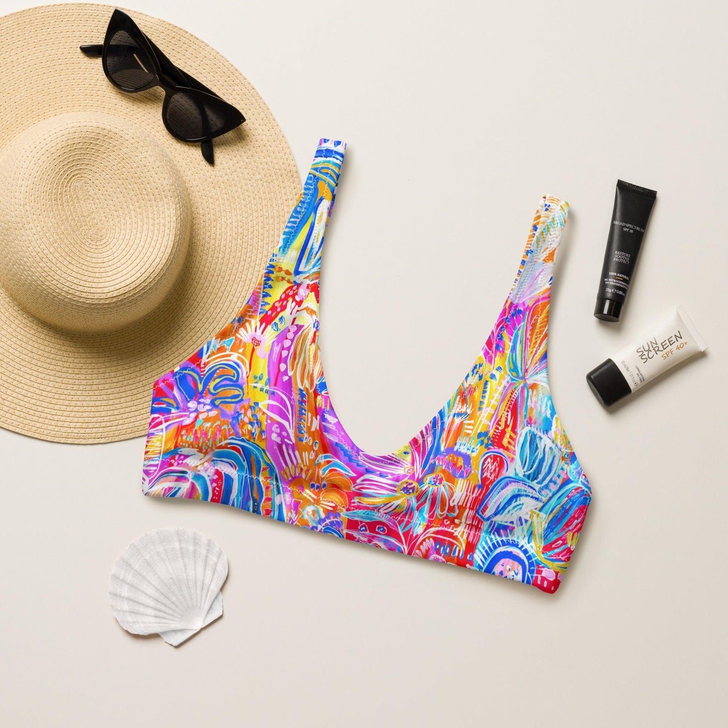 Floral Delight padded bikini top-Carley Bourne-PaletTheory