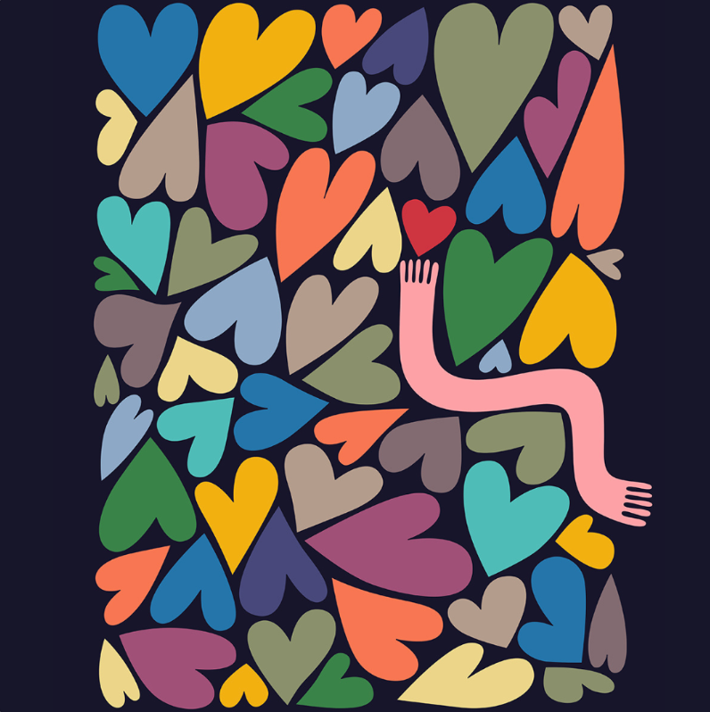 Heart Chase Crop Top Rashguard-Thomas Heinz-PaletTheory