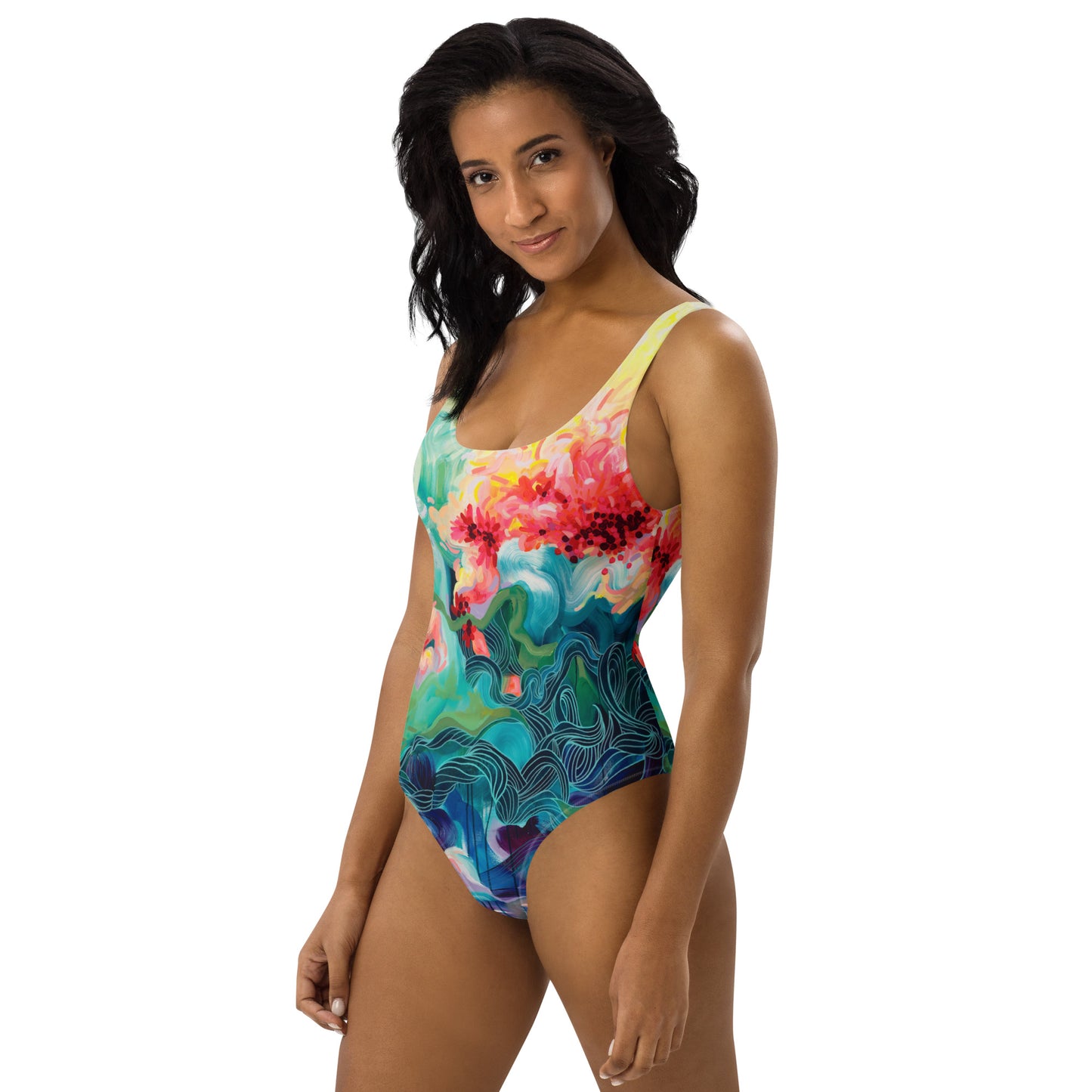 Into the wild One-Piece Swimsuit-Julie Amlin-PaletTheory