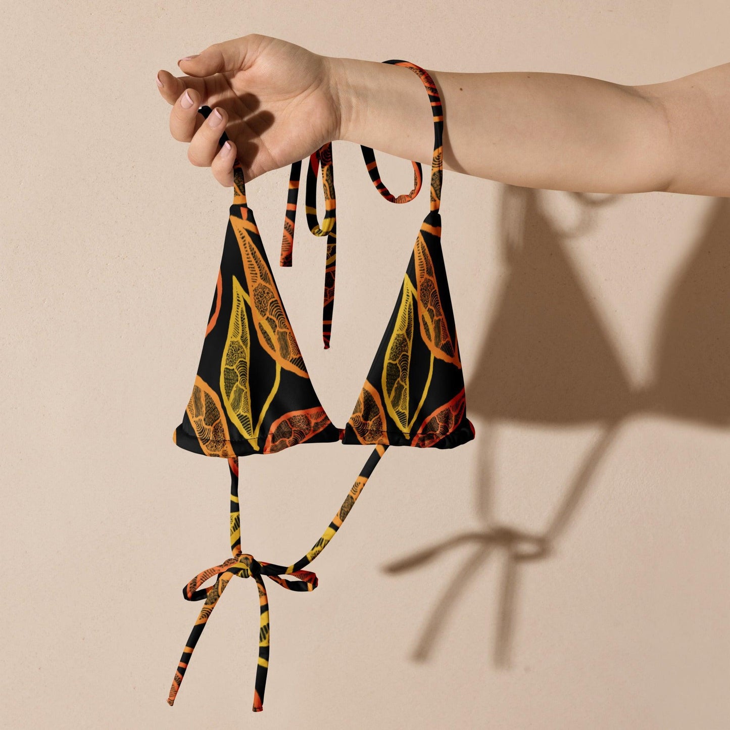 Leaf Triangle Bikini Top-Jenzahni Waina-PaletTheory