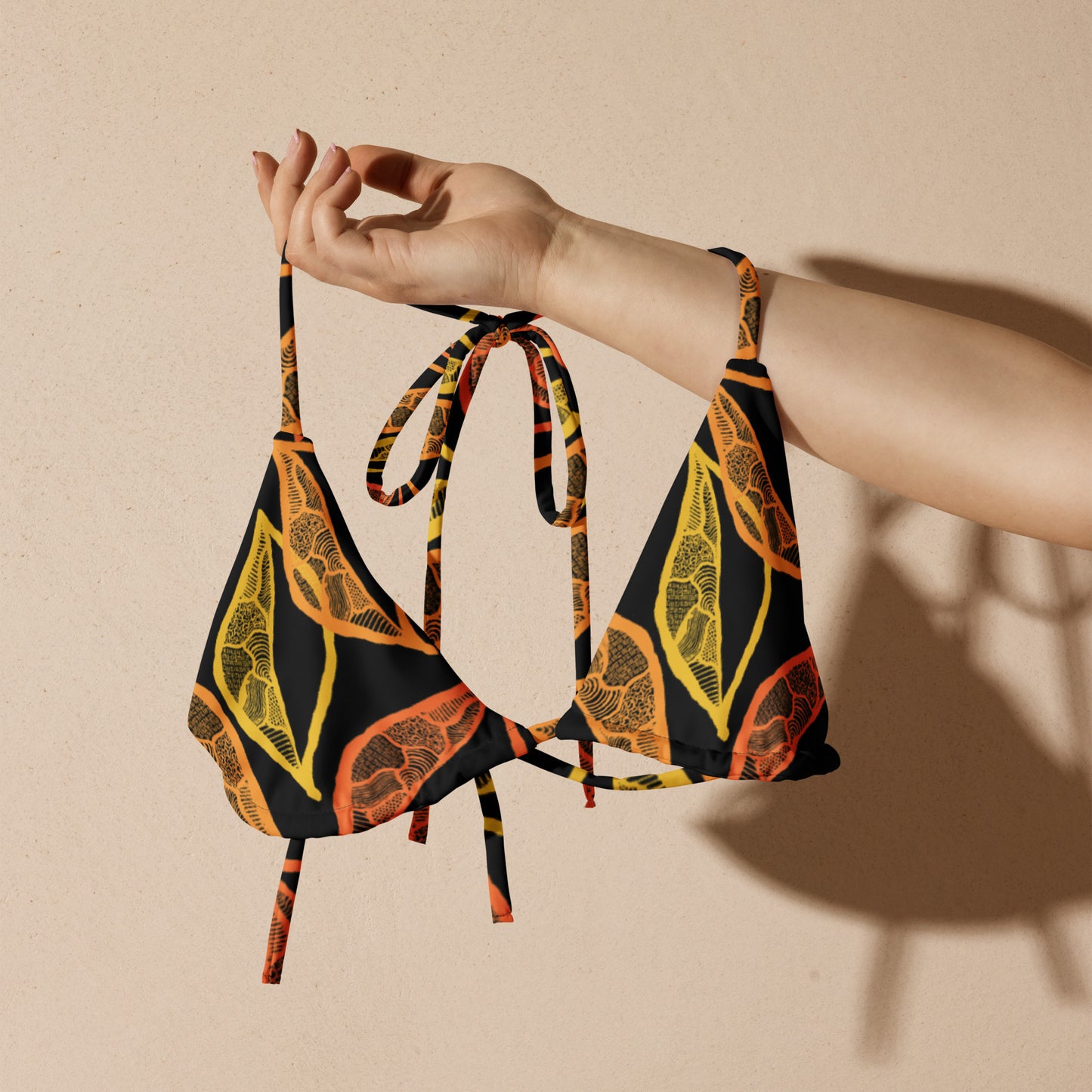 Leaf Triangle Bikini Top-Jenzahni Waina-PaletTheory