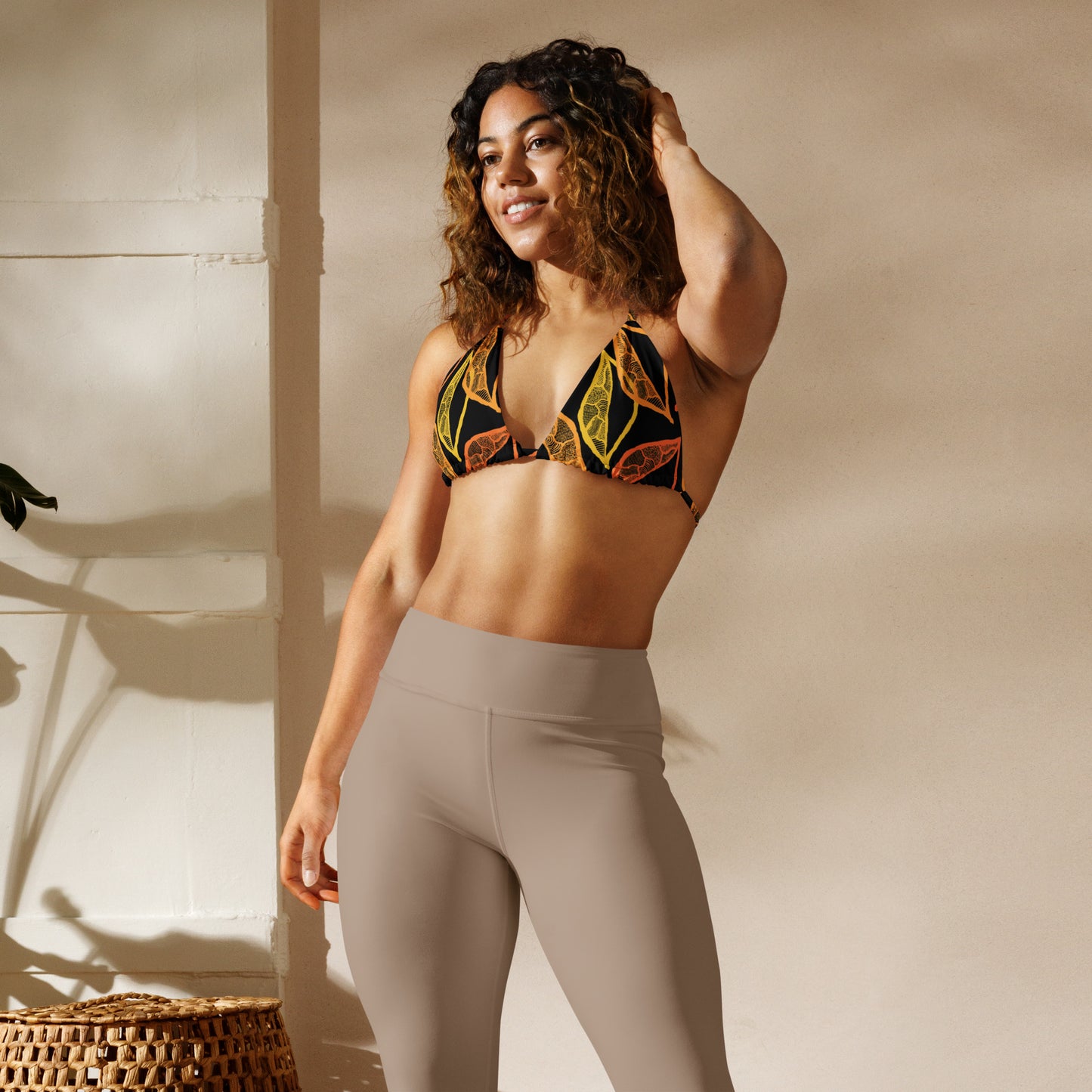 Leaf Triangle Bikini Top-Jenzahni Waina-PaletTheory