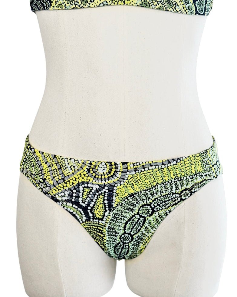 Minyma Kutjara Regular Brief Bikini Bottoms-Francine Kulitja-PaletTheory