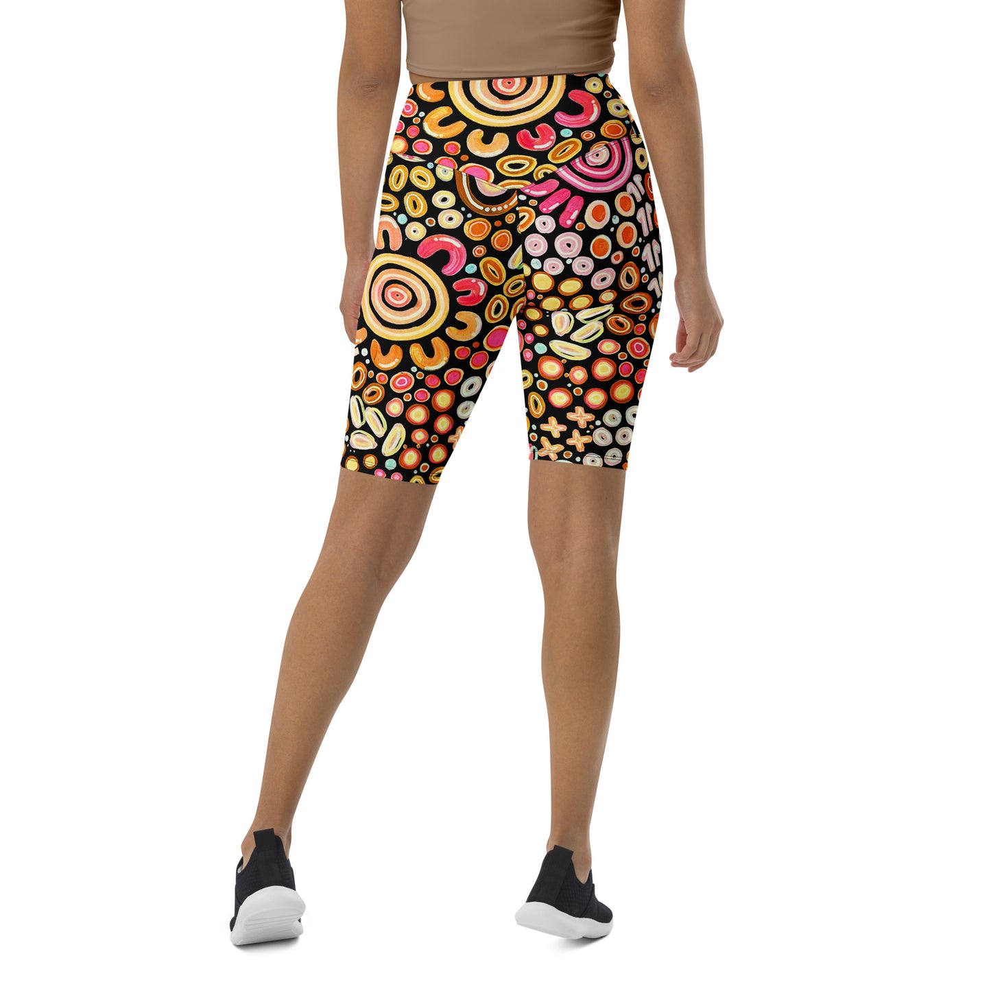 Ngarrakeetoon - Family - Biker Shorts-Merindah-Gunya-PaletTheory