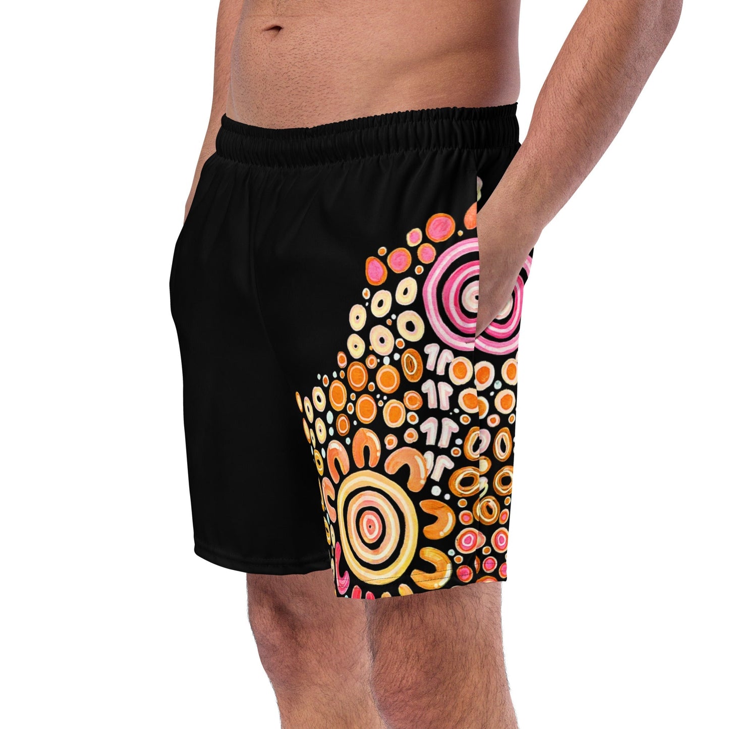 Ngarrakeetoon 'Family' - Men's swim shorts-SALE-Bayley Mifsud-PaletTheory