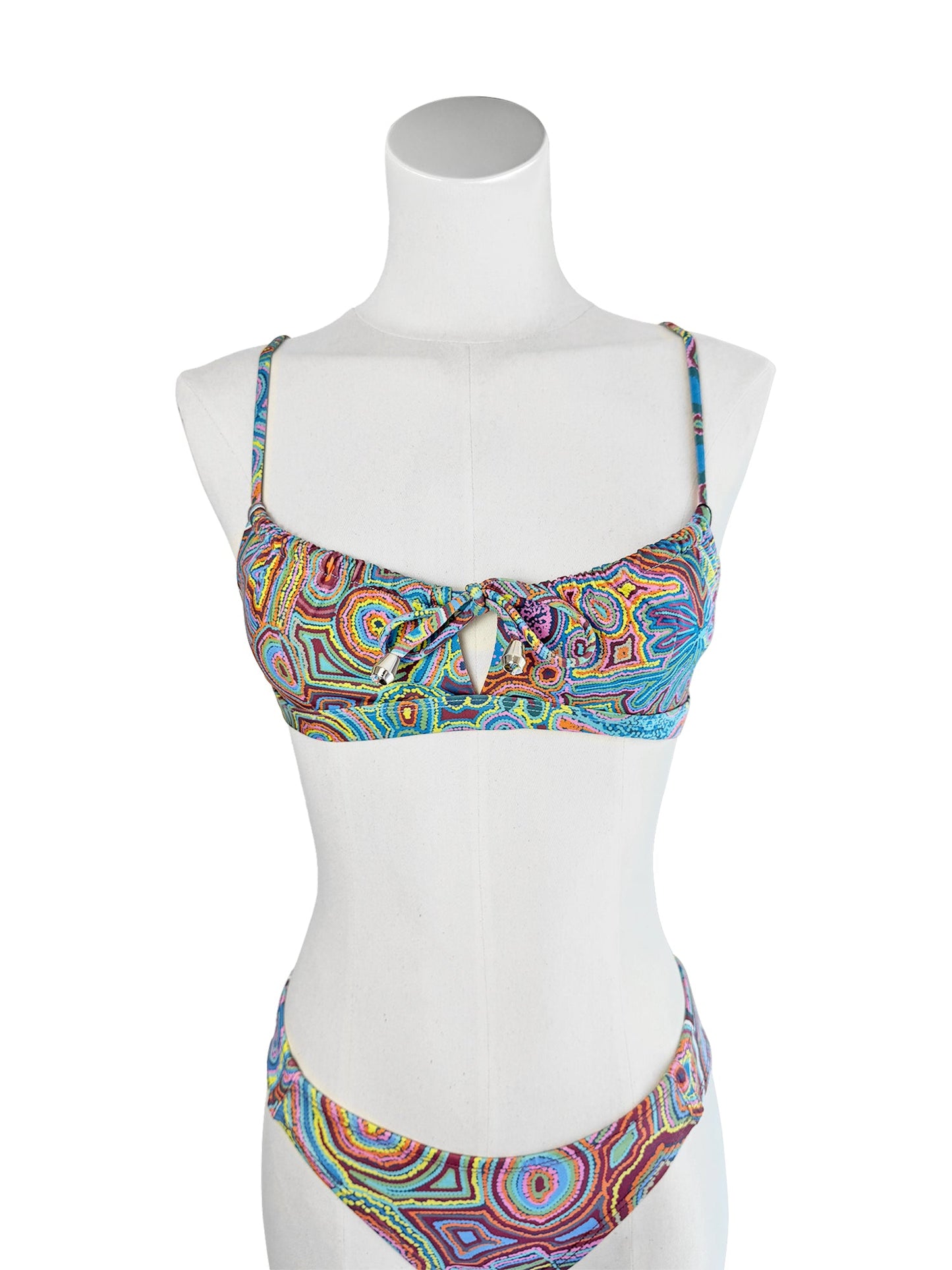 Rainbow Serpent Tie Front Top-Veronica Reid-PaletTheory