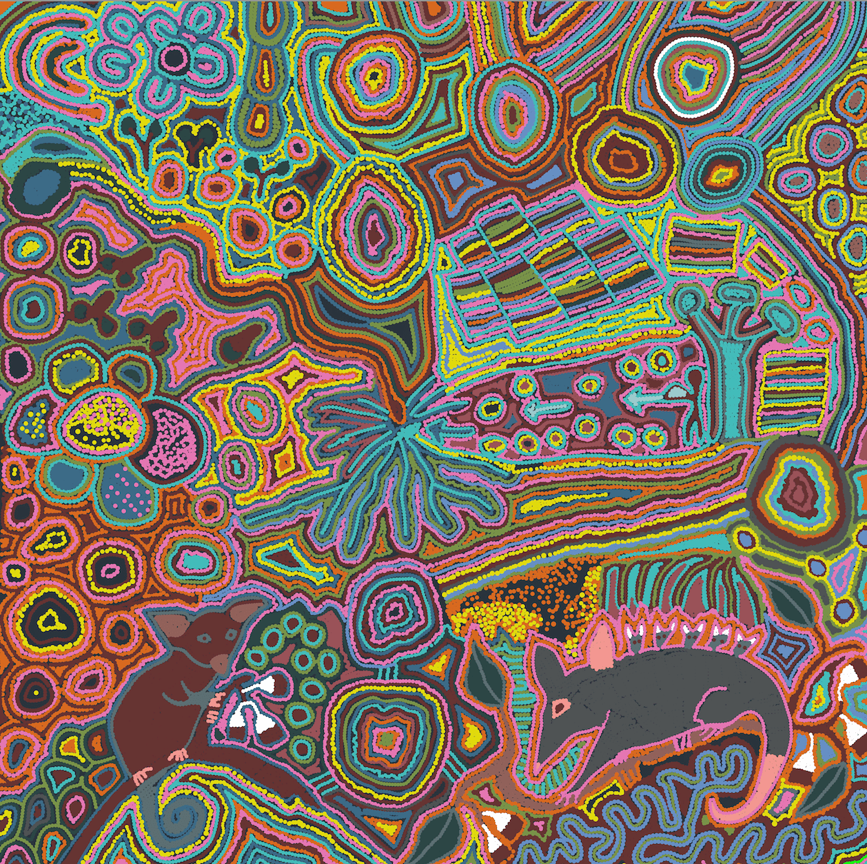 Rainbow Serpent by Veronica Reid Bralette Top-SALE-Veronica Reid-PaletTheory
