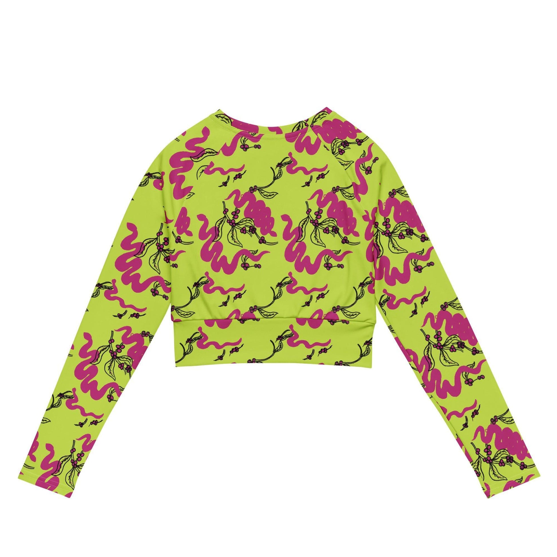 Snakes and Berries - Crop Top Rashie-Sarah Bin Hitam-PaletTheory