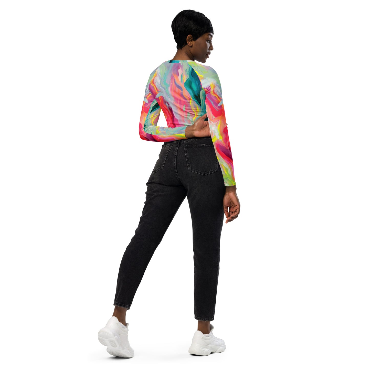 Sugar Coatd - Long-sleeve Crop top Rashguard women-Julie Amlin-PaletTheory