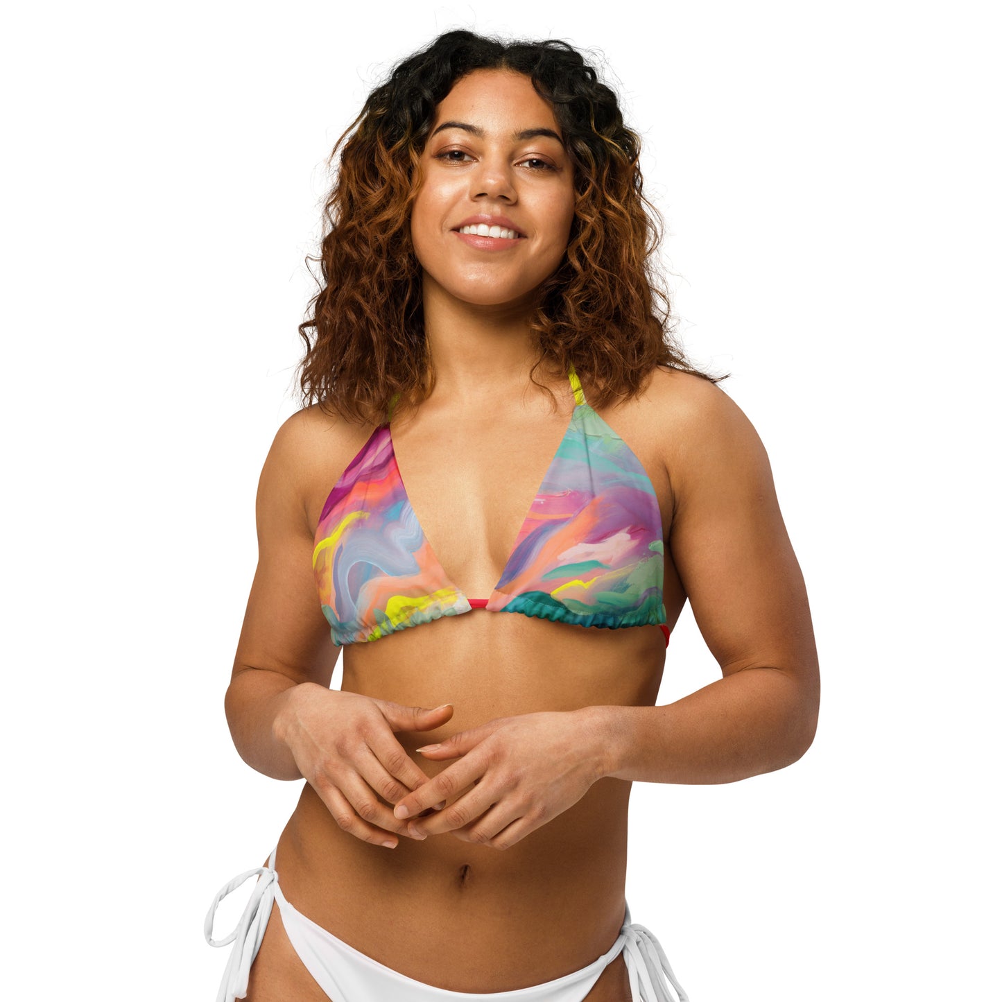 Sugar Coated Convertible Triangle Bikini Top-Julie Amlin-PaletTheory