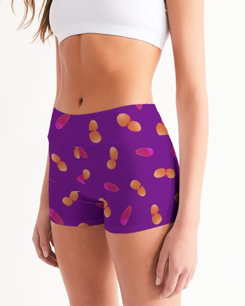 Undawun Mid-Rise Yoga Shorts-Jenzahni Waina-PaletTheory