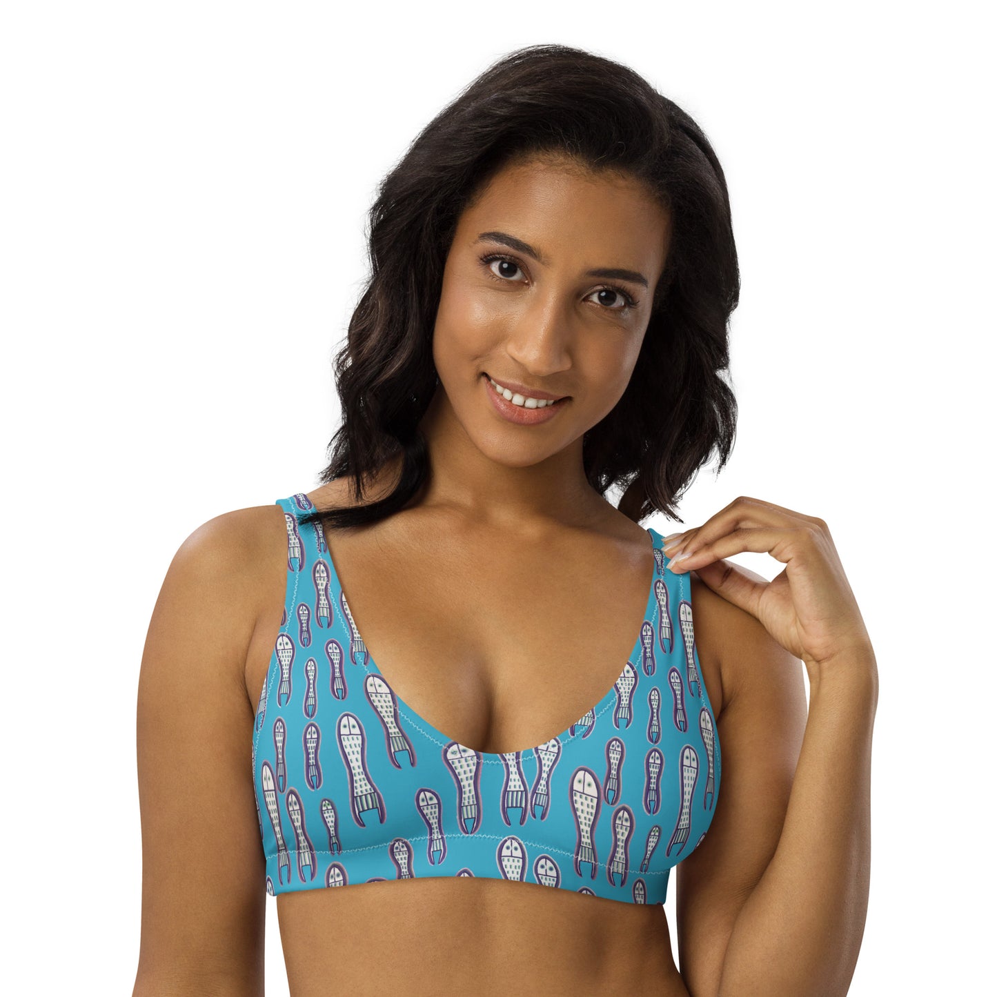 Ungud & Jiaa Dreaming Bralette Top - Blue-Ian Healy-PaletTheory