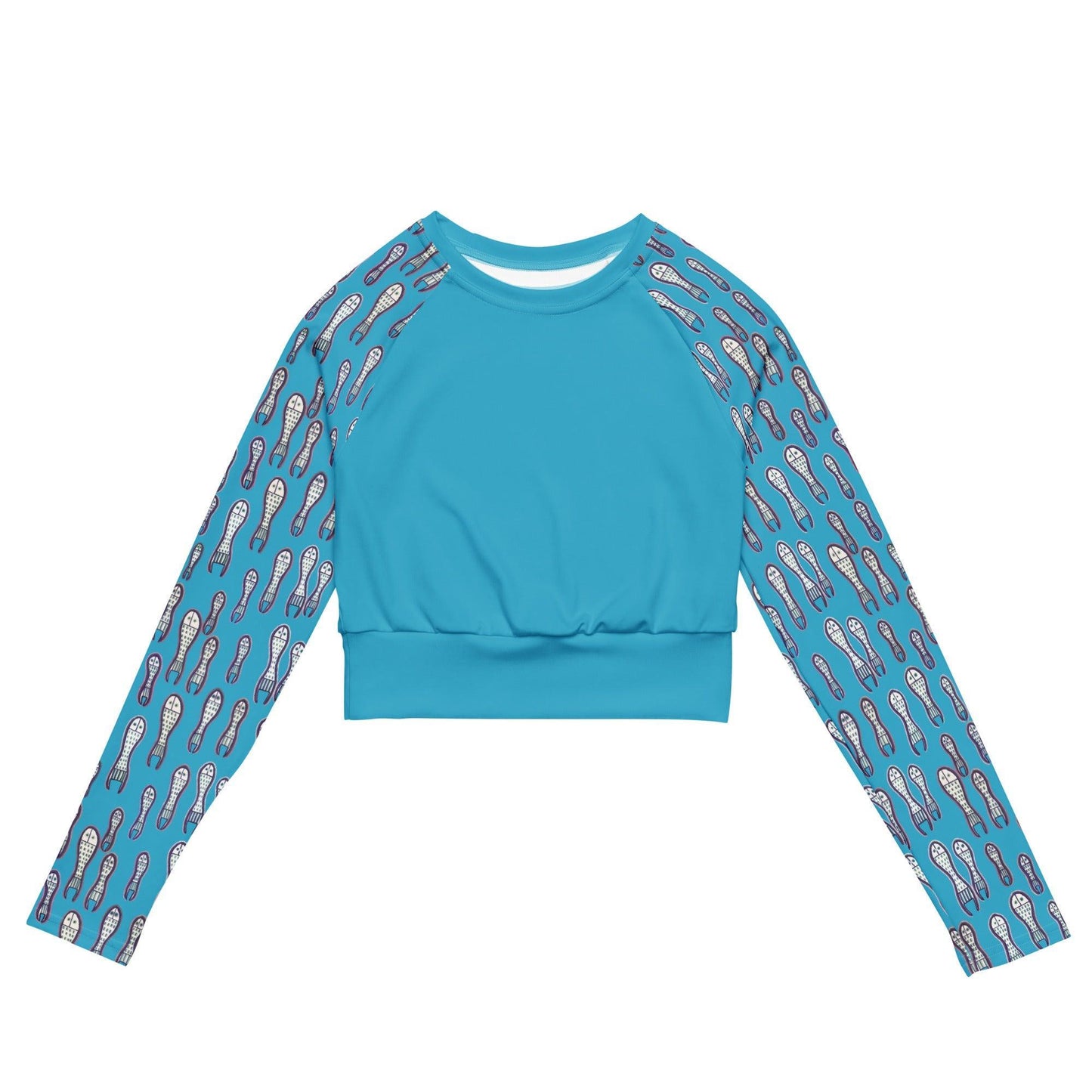 Ungud and Jiaa Dreaming Crop Top Rashie - Blue-Ian Healy-PaletTheory