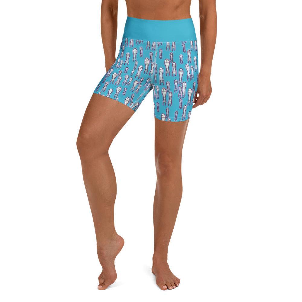 Ungud and Jiaa Dreaming Yoga and Swim Shorts - Blue-Ian Healy-PaletTheory