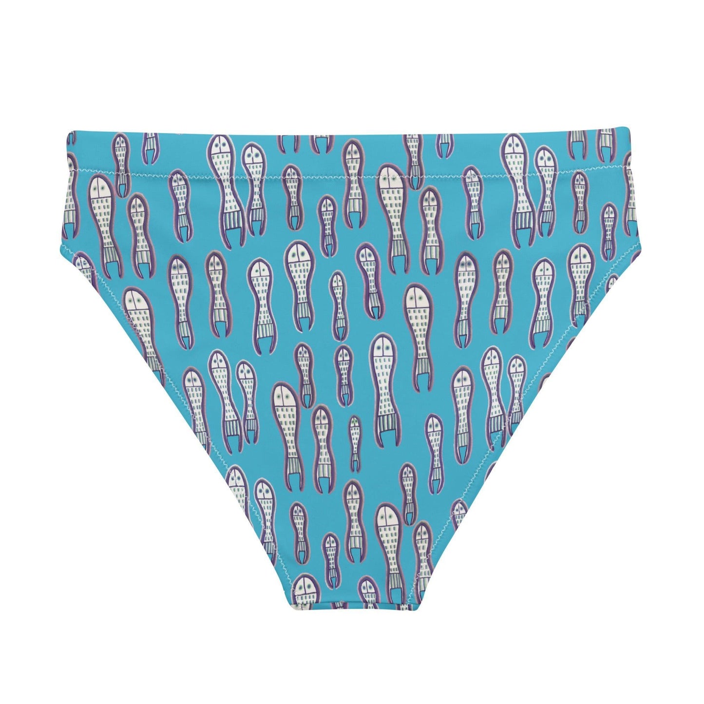 Ungud and Jiaa Dreaming high-waisted bikini bottoms - Blue-Ian Healy-PaletTheory