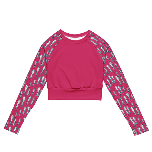Ungud and Jiaa Dreaming long-sleeve Crop Rashie-Ian Healy-PaletTheory