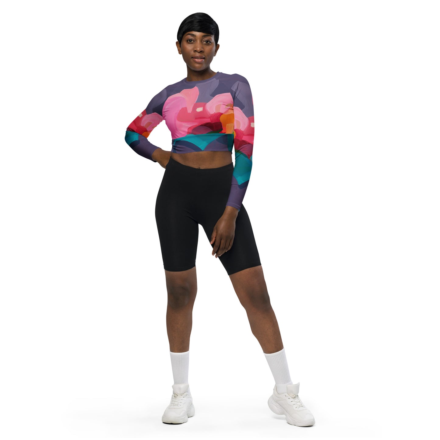 We should all be more Purple - Long-sleeve Crop Rashguard women-Susannah Bleasby-PaletTheory