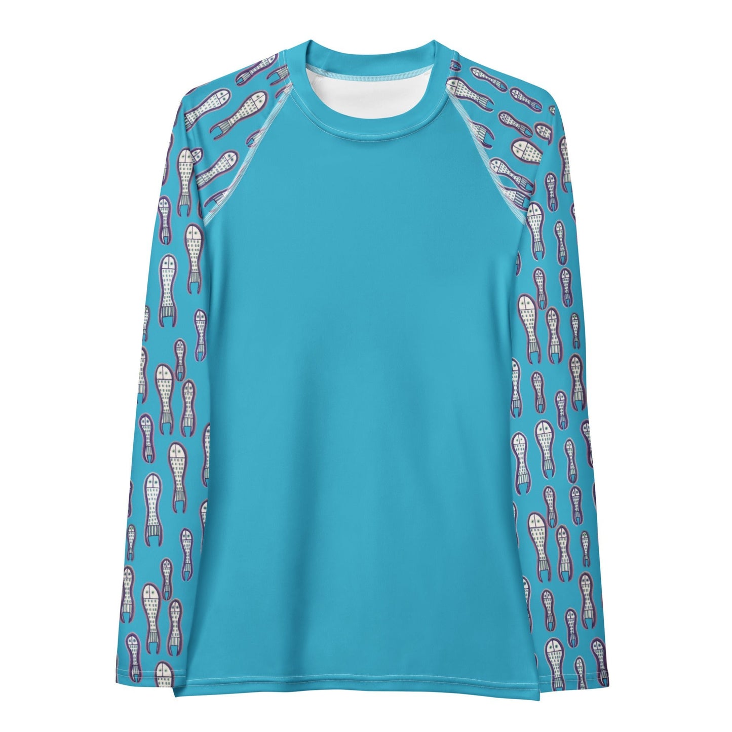 Ungud and Jiaa Dreaming - Women's Rash Guard - Blue - Milpali