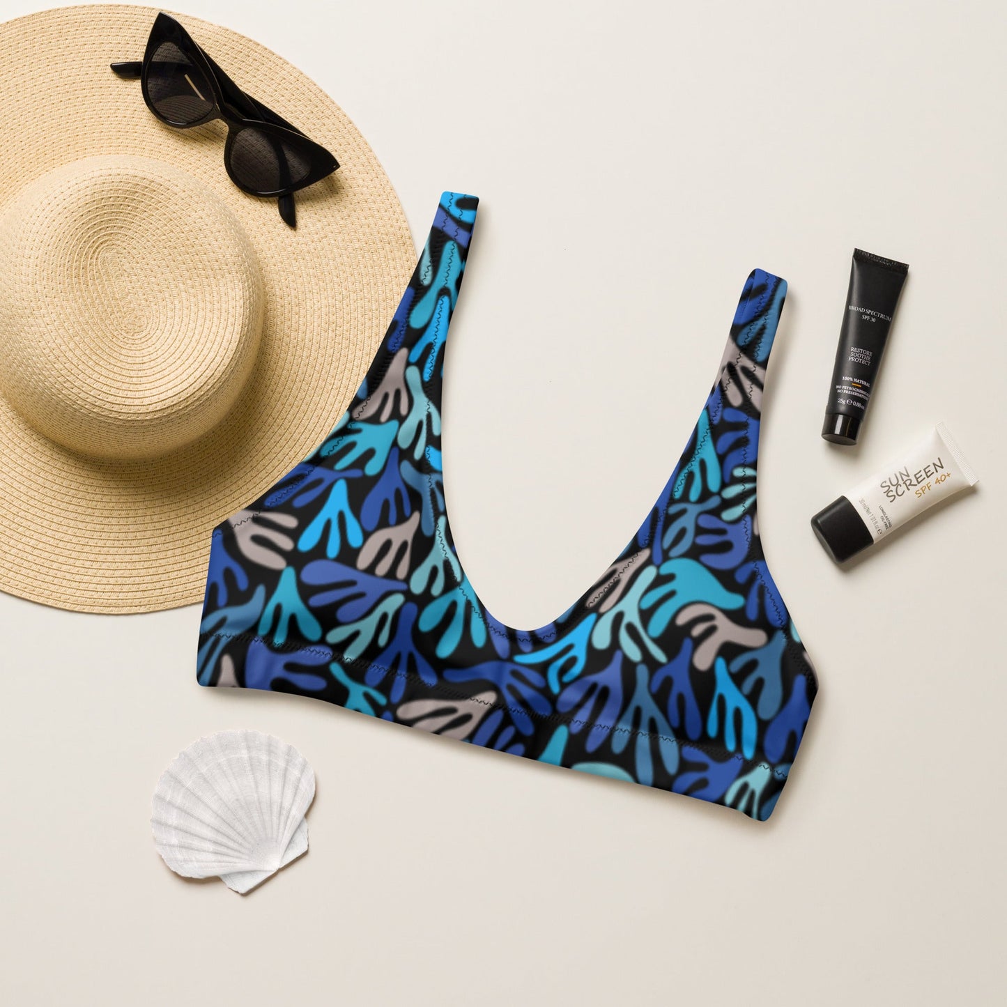 Water Plants Bralette Swim and Surf Top - SALE - Milpali