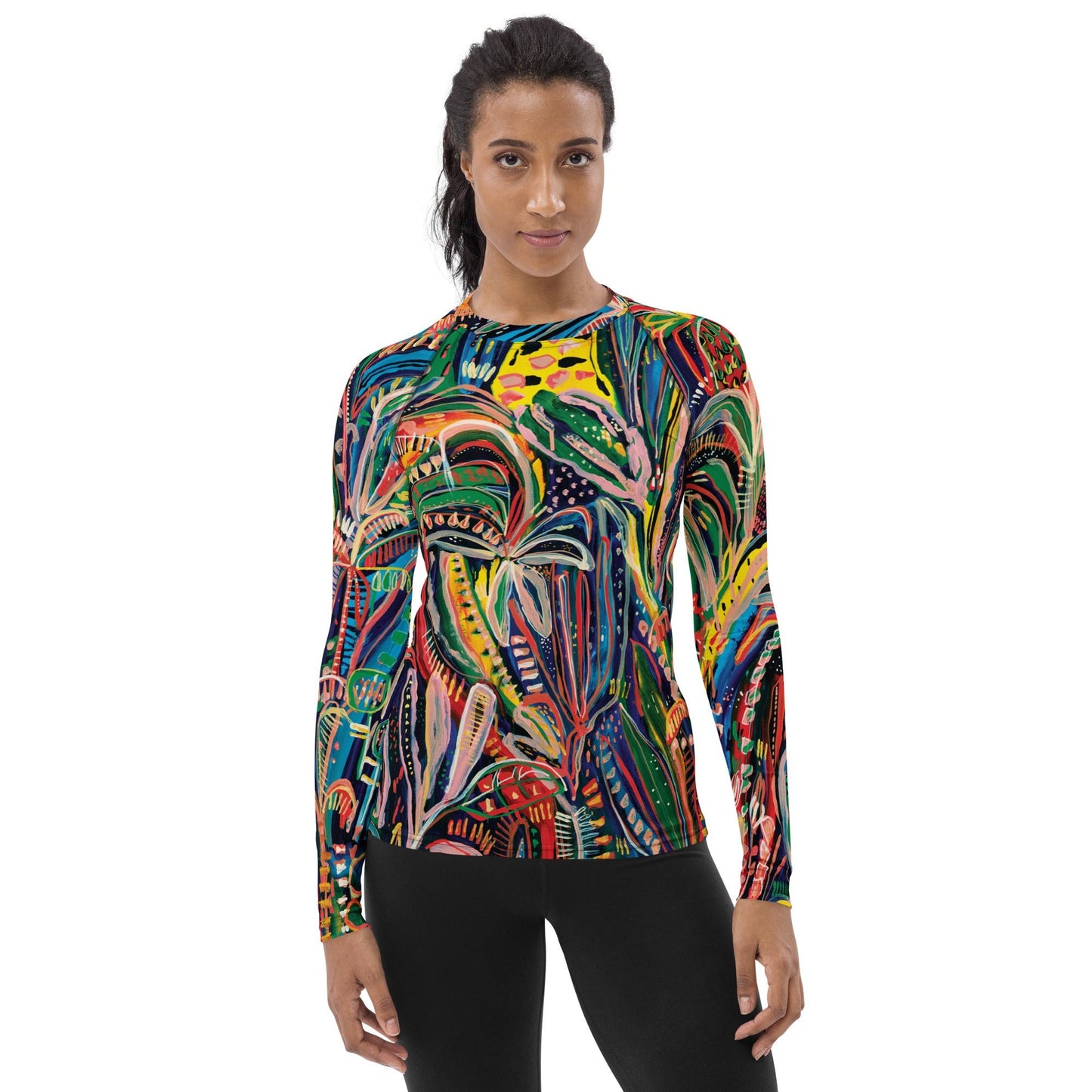 Club Tropicana - Long-sleeve Rashguard women-Carley Bourne-PaletTheory