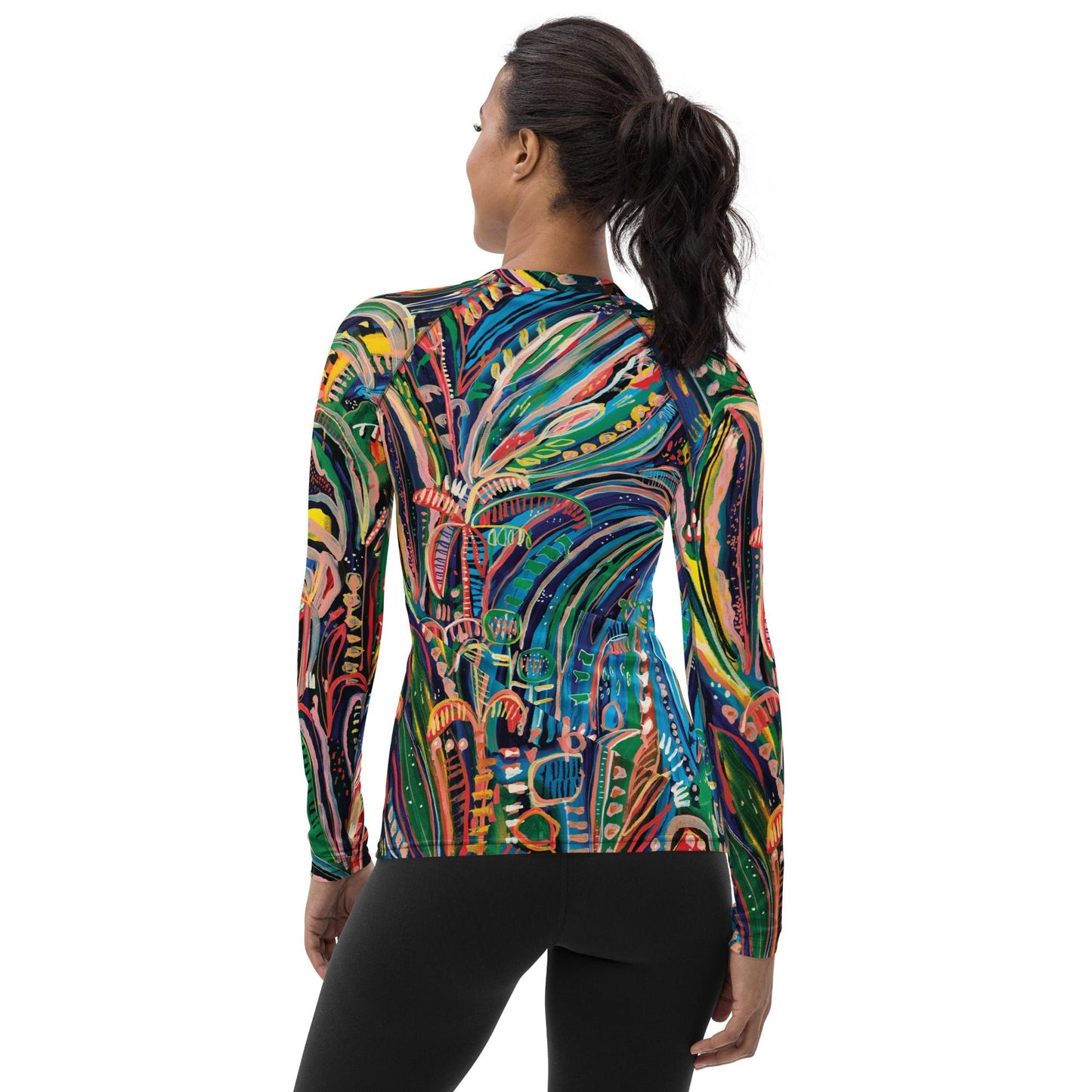Club Tropicana - Long-sleeve Rashguard women-Carley Bourne-PaletTheory