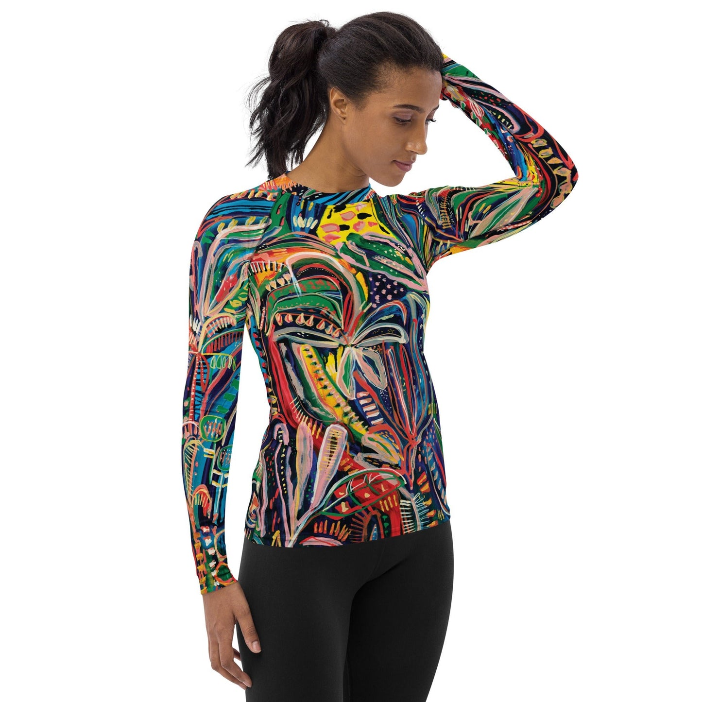 Club Tropicana - Long-sleeve Rashguard women-Carley Bourne-PaletTheory