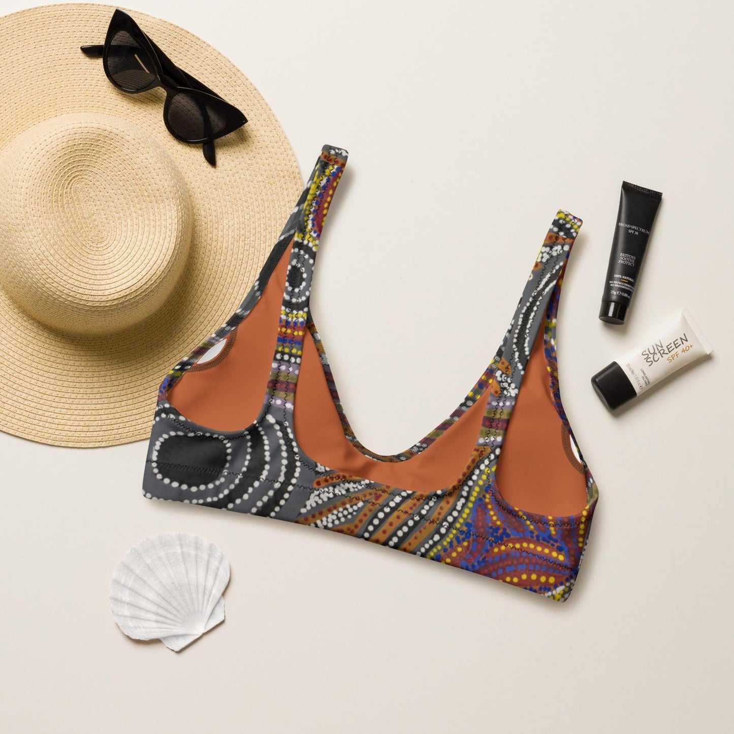 Kungka Bralette Top - SALE-Francine Kulitja-PaletTheory