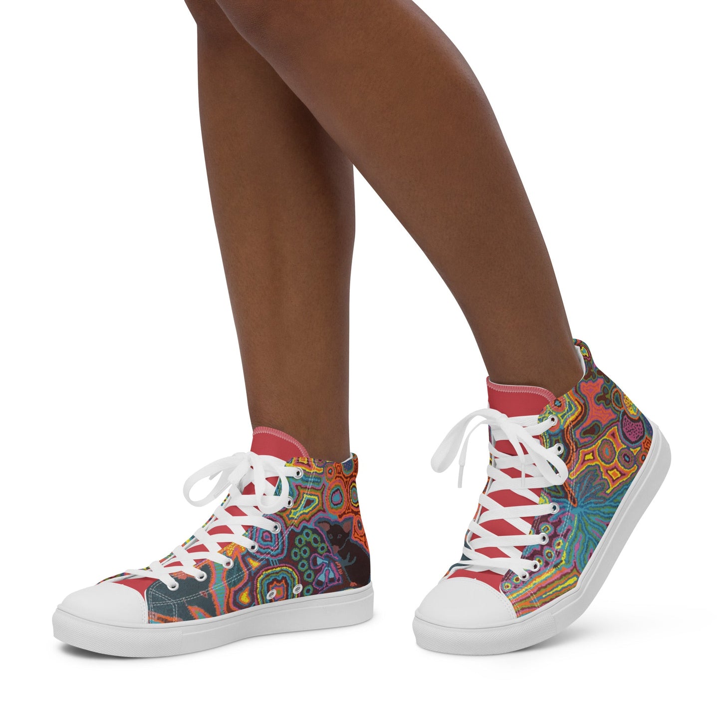 Rainbow serpent High Top Shoes - SALE-Veronica Reid-PaletTheory