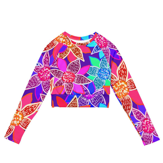 Arnjil Mindi Flower Crop Top Rashguard-Sherika Duckhole-PaletTheory
