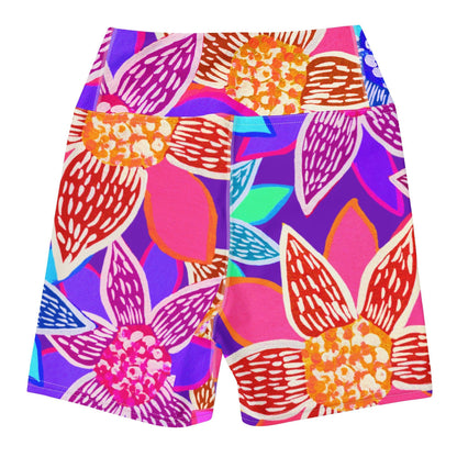 Arnjil Mindi Flower Yoga Shorts-Sherika Duckhole-PaletTheory