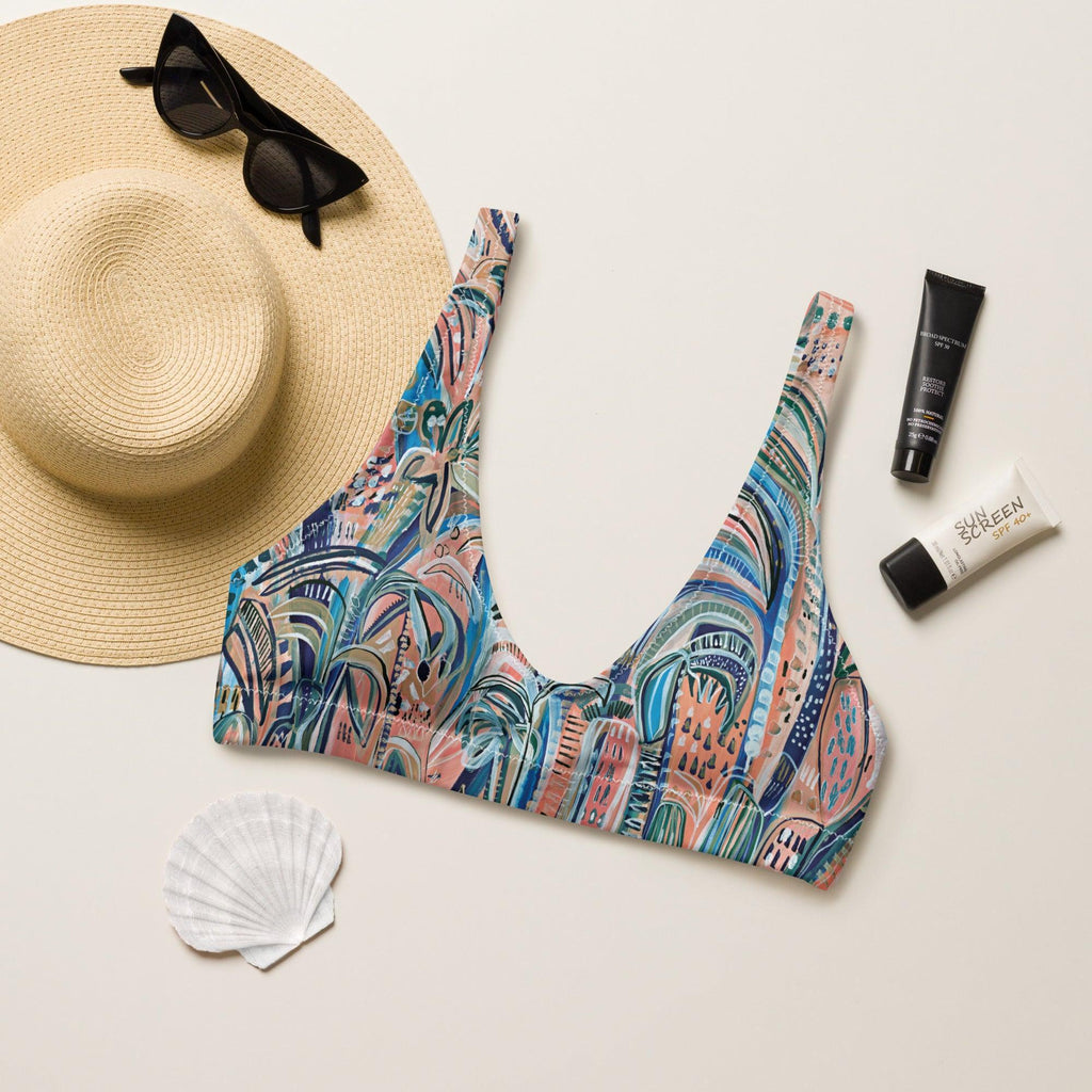 Beach Oasis - 2 piece women's swimsuit separates-Carley Bourne-PaletTheory
