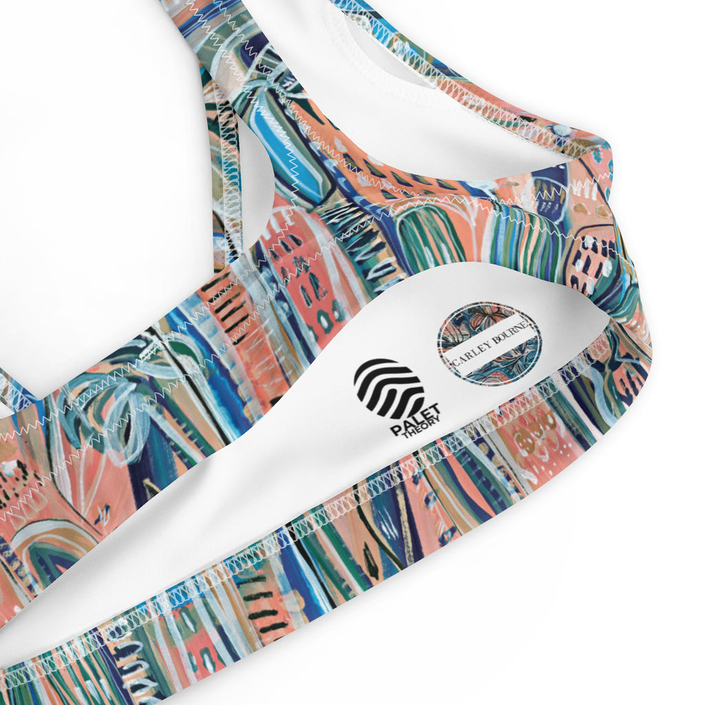 Beach Oasis - 2 piece women's swimsuit separates-Carley Bourne-PaletTheory